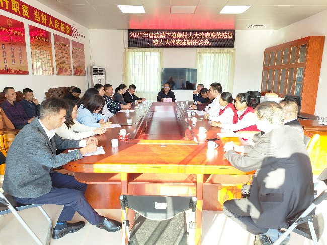 下榕角村人大联络站召开人大代表述职评议会~1.jpg