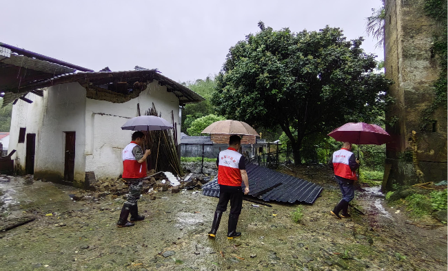 志愿服务队到村居开展防汛工作 3.jpg