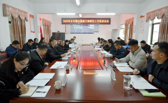 市直组团帮扶单位到新江镇召开2025年乡村振兴驻镇帮扶工作联席会议1.png