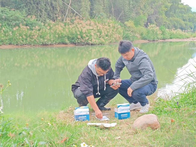 新江镇开展辖区河道水质监测工作.png
