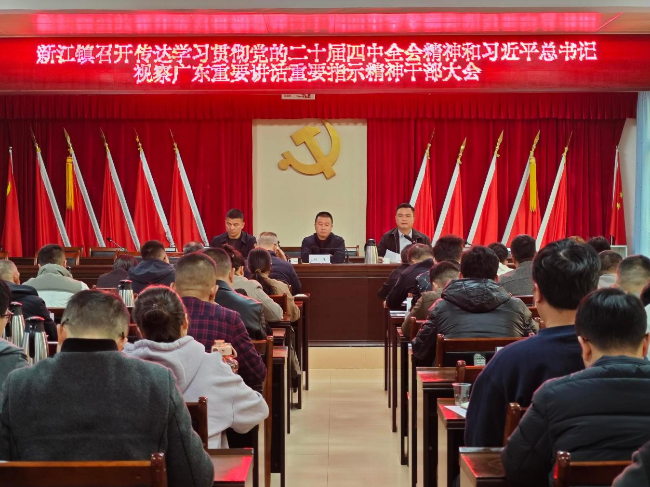 新江镇召开传达学习贯彻党的二十届四中全会精神和习近平总书记视察广东重要讲话重要指示精神干部大会.png