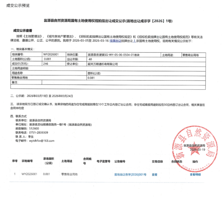 翁源县自然资源局国有土地使用权招拍挂出让成交公示(翁地出让成示字[2026]1号).jpg
