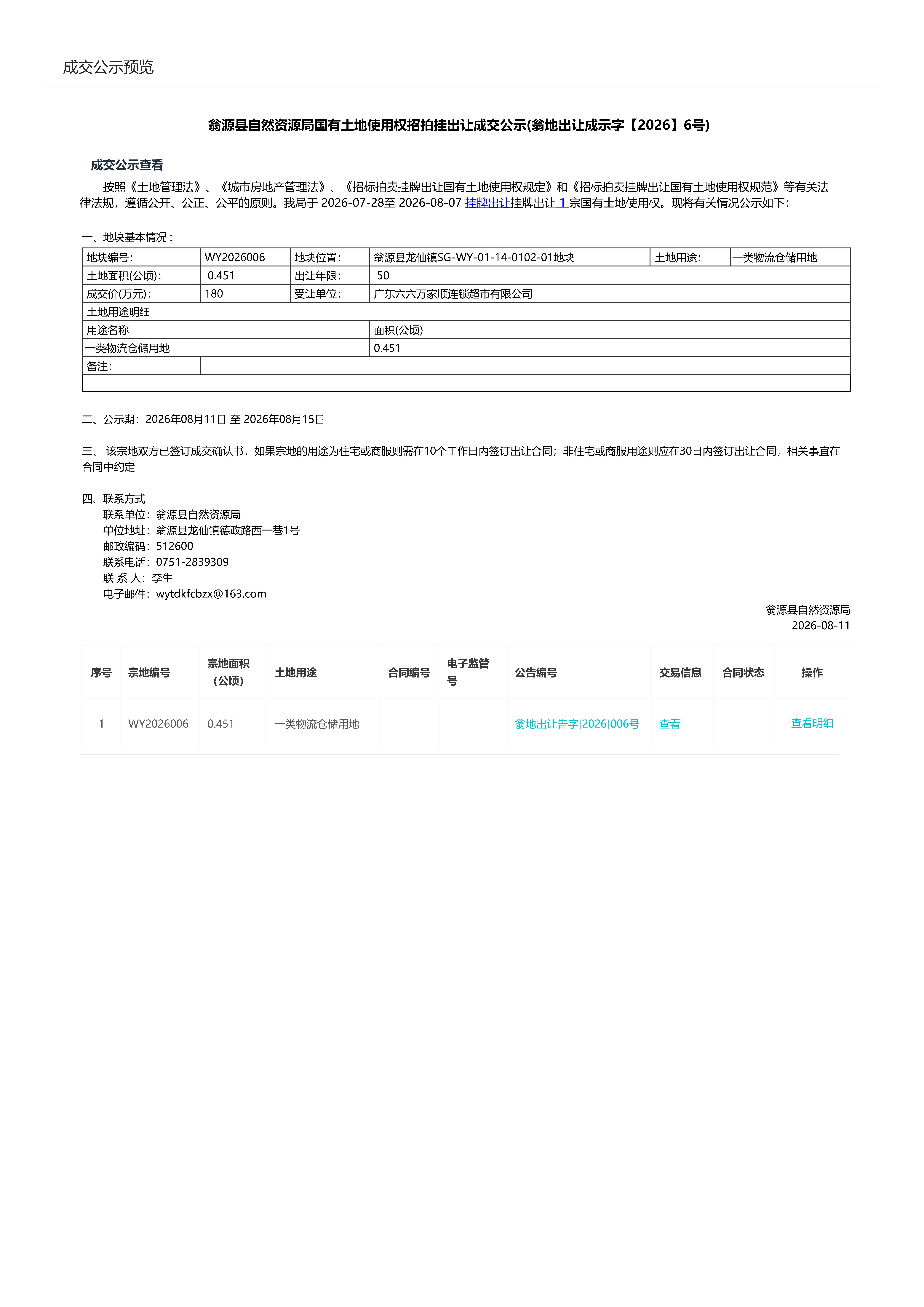 翁源县自然资源局国有土地使用权招拍挂出让成交公示(翁地出让成示字[2026]6号).jpg